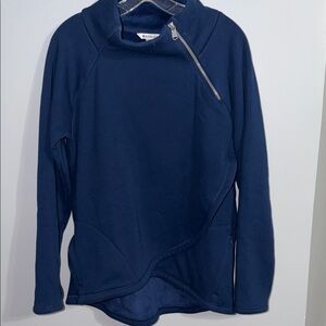Athleta Deep Blue Zip Pullover
